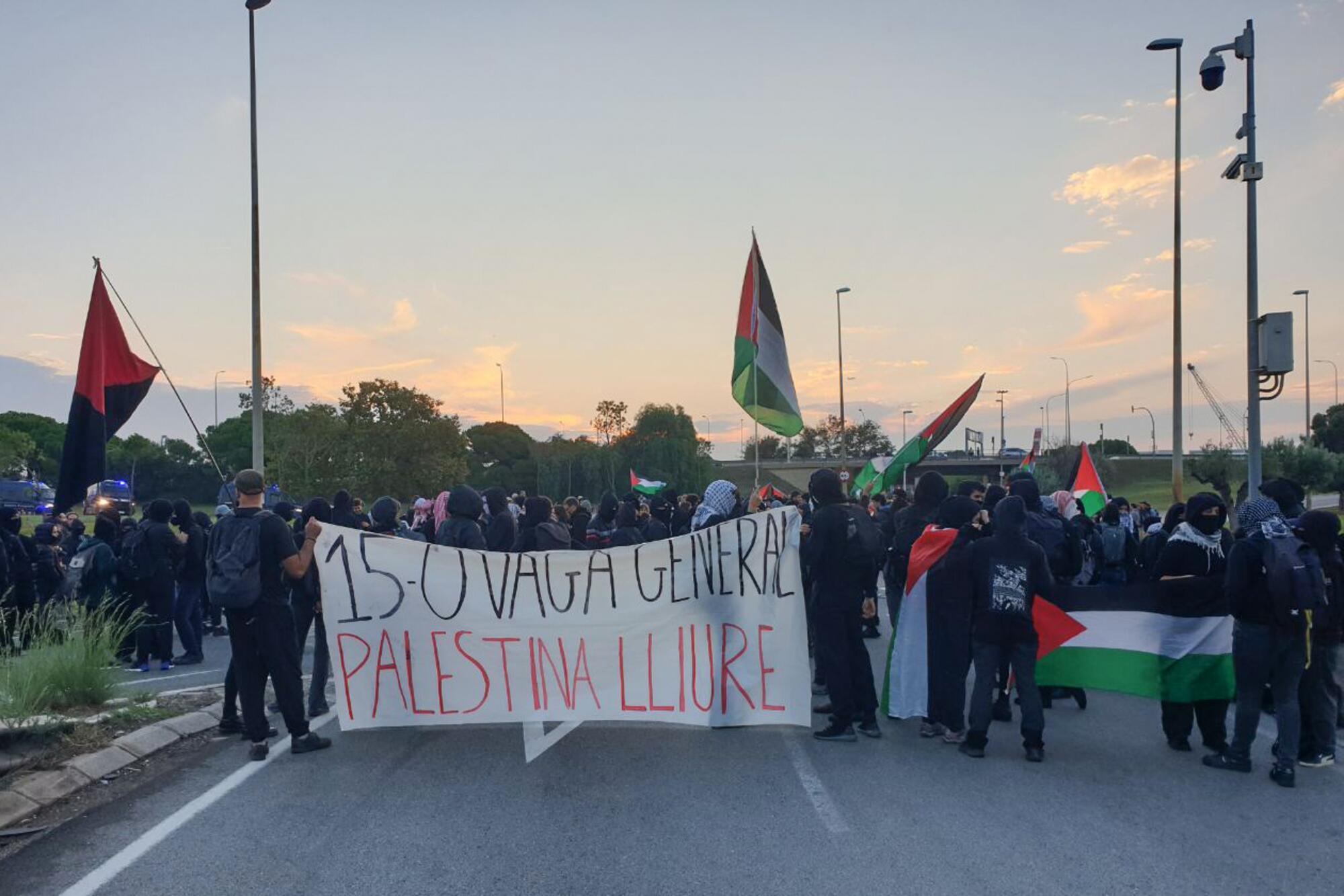 Piquete BCN palestina 2